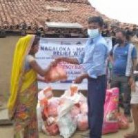 Ration Kit Distribution to daily wagers at Fatehpur- GayaNagaloka – Manuski Relief Work