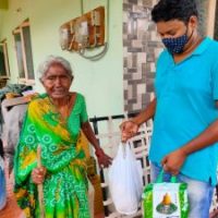 Ration Kit Distribution at Visakhapatnam, Andhra PradeshNagaloka – Manuski Relief Work