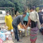 Ration Kit distribution at Dumpani Village- Arunachal PradeshNagaloka – Manuski Relief Work
