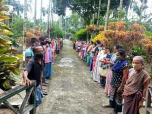 Ration Distribution for daily wagers at Bijoypur – III, Changlang, Arunachal Pradesh